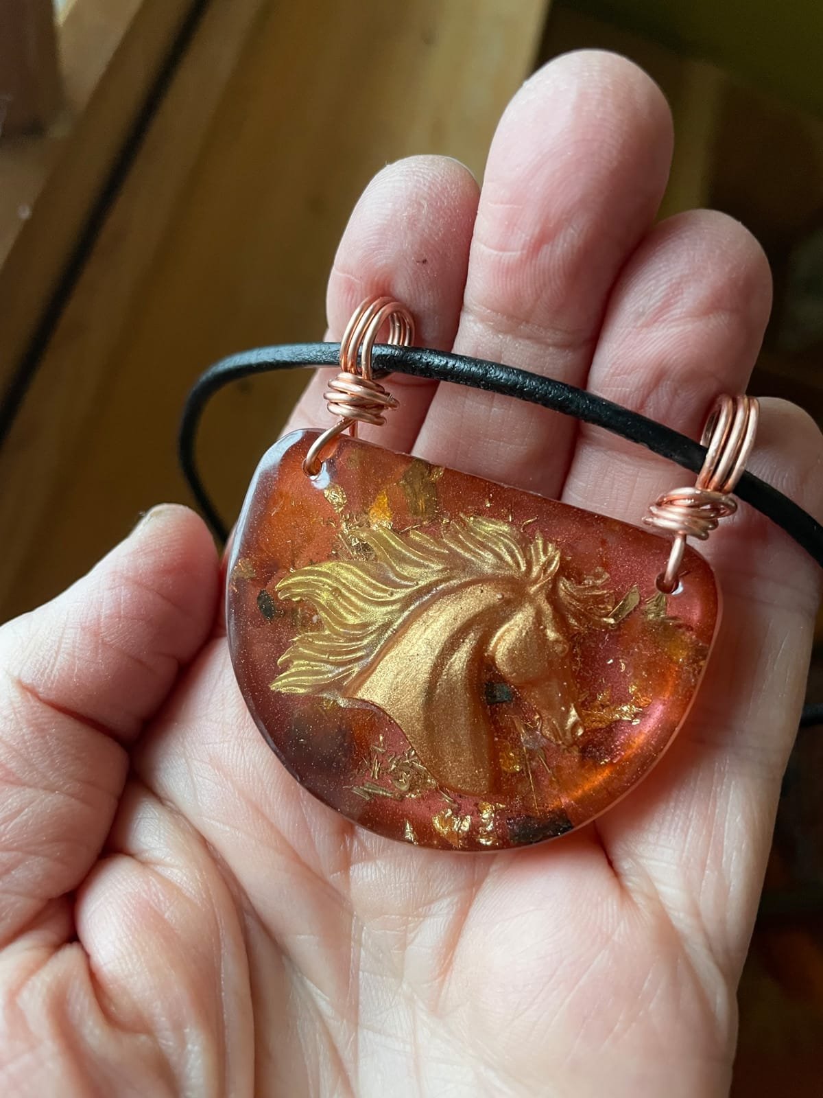 Fire Horse Orgone Pendant - Image 3