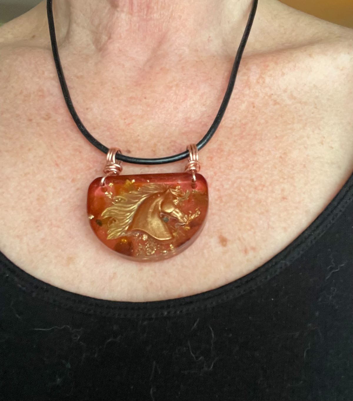Fire Horse Orgone Pendant - Image 2